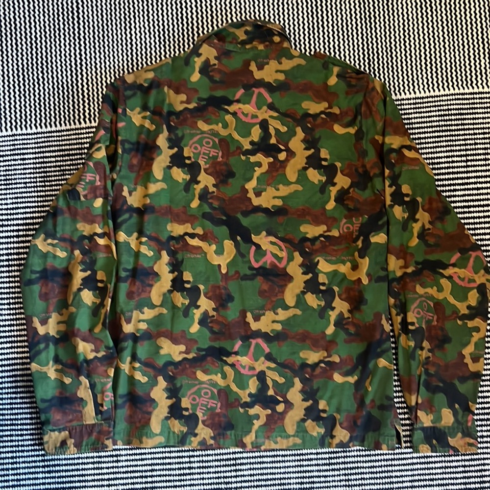 Off White Camo Lightweight Overshirt - image 2